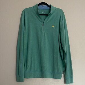Masters Tech Green Lightweight 1/4 Zip Pullover, Size Large